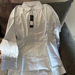 Fashion Nova Crisp White Dress Shirt